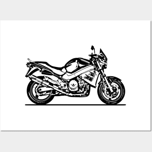 CB1100 X11 Motorcycle Sketch Art Posters and Art